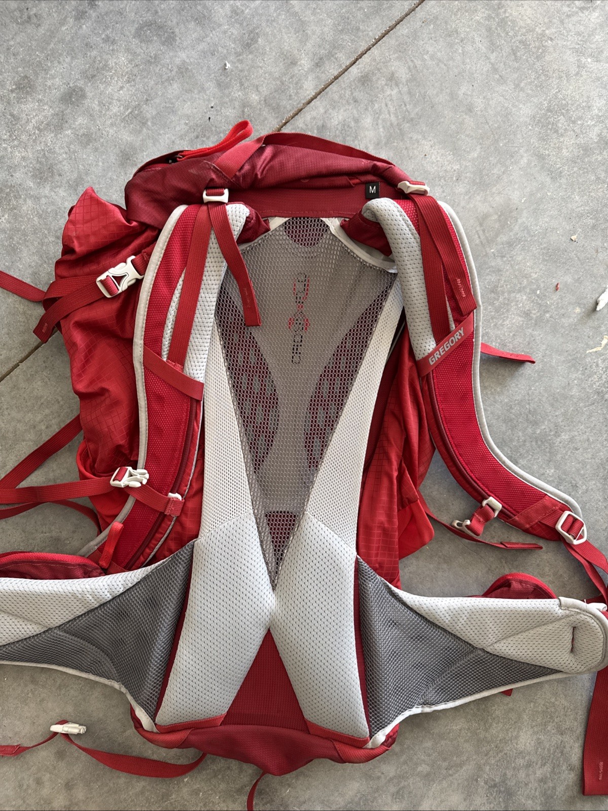 Gregory Z 40 Crossflow DTS Hiking Backpack Red 2