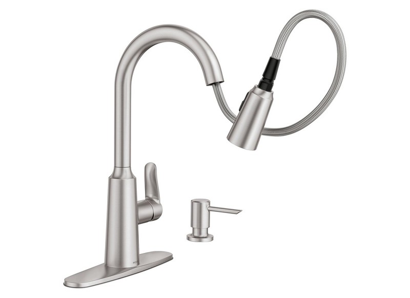 Edwyn Series Pull-Down Kitchen Faucet, 1.5 gpm, 1-Faucet Handle, 1, 4-Faucet Hol gallery
