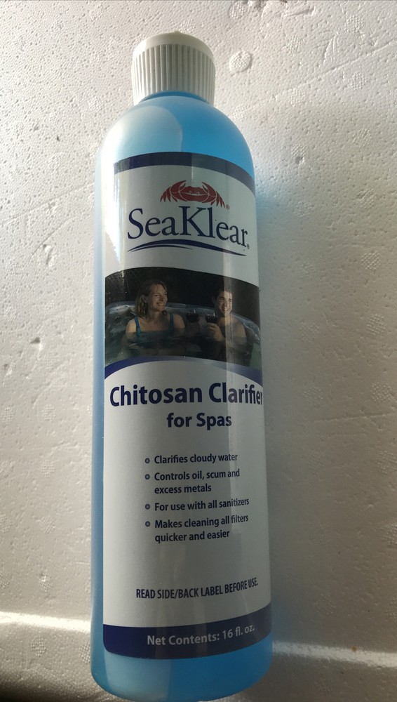 New~SeaKlear SKSBP-04 Chitosan Clarifier for Spas and Hot Tubs ~ 16 fl oz