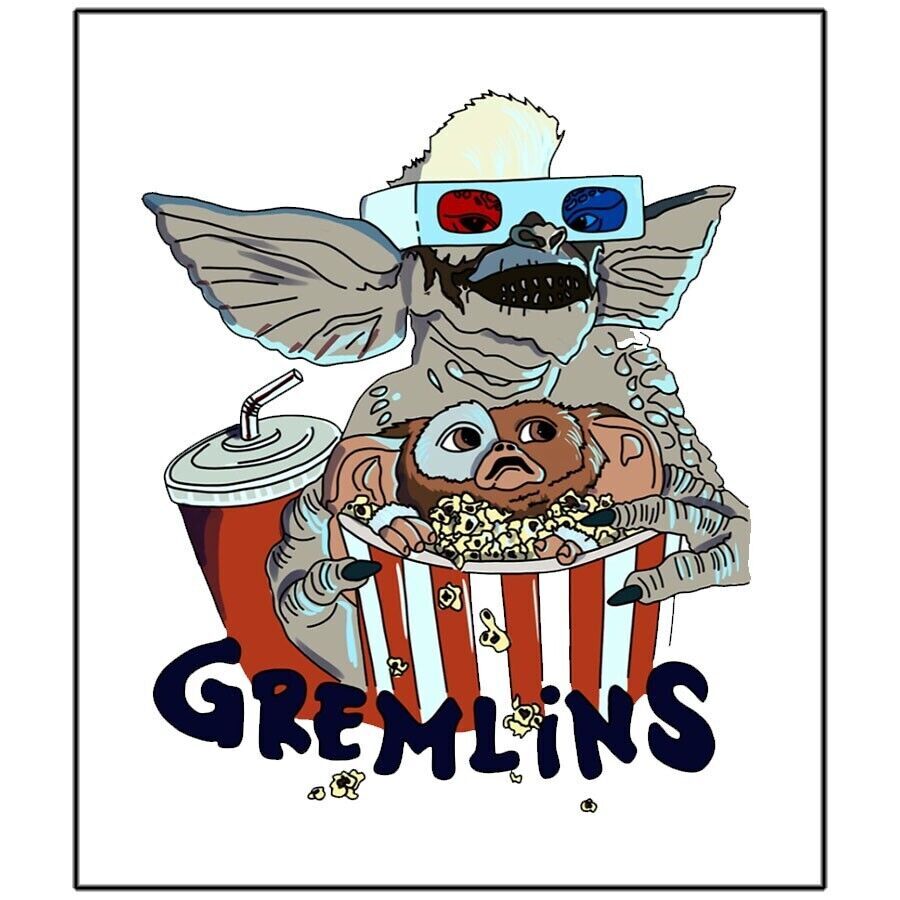 Gremlins Movie Sticker funny cute pop art 80s cult gallery