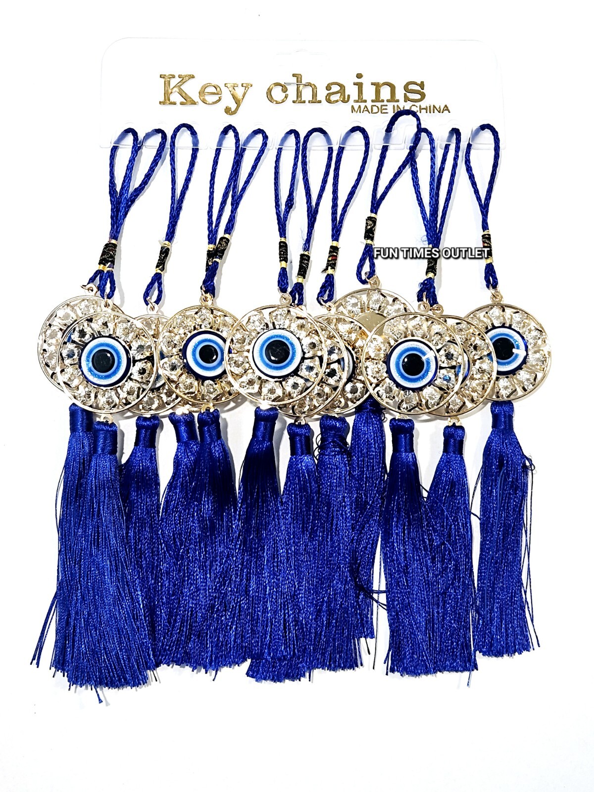 12 Pc Evil Eye Protection Blue Tassel Car Pendant Colgante Mal De Ojo Proteccion gallery