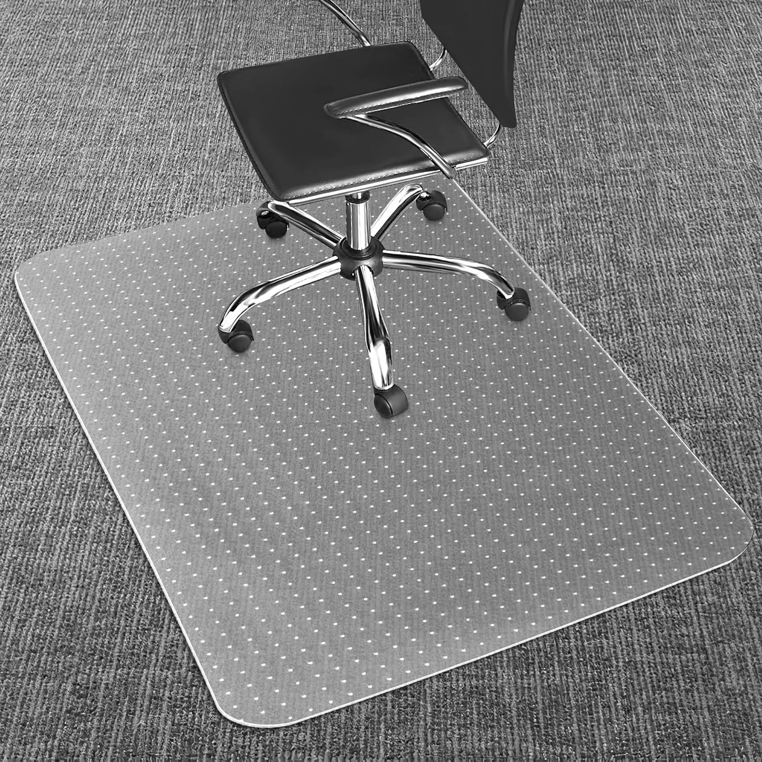Office Chair Mat for Carpets, Clear Desk Floor Mat for Low, Flat and No Pile Car gallery