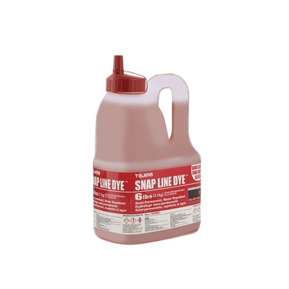 Tajima PLC3-DR2700 Snap Line Dye, Semi-Permanent Marking Chalk, 2.7 kg, Dark Red gallery