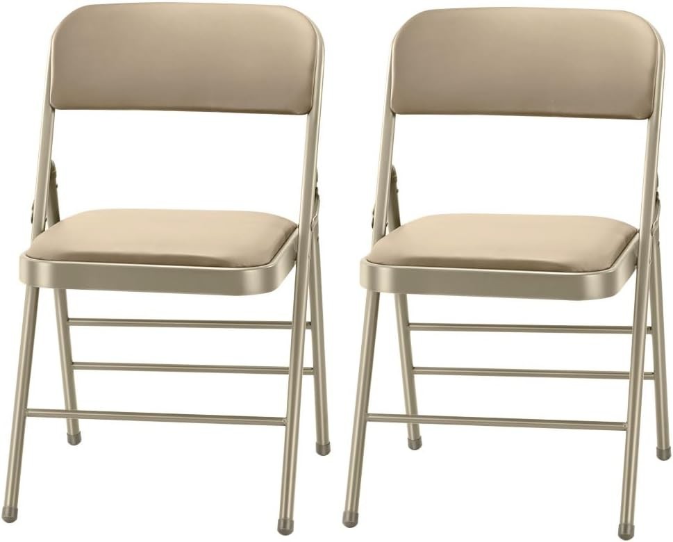STEEL FRAME PADDED FOLDING CHAIR(2 Pack) gallery