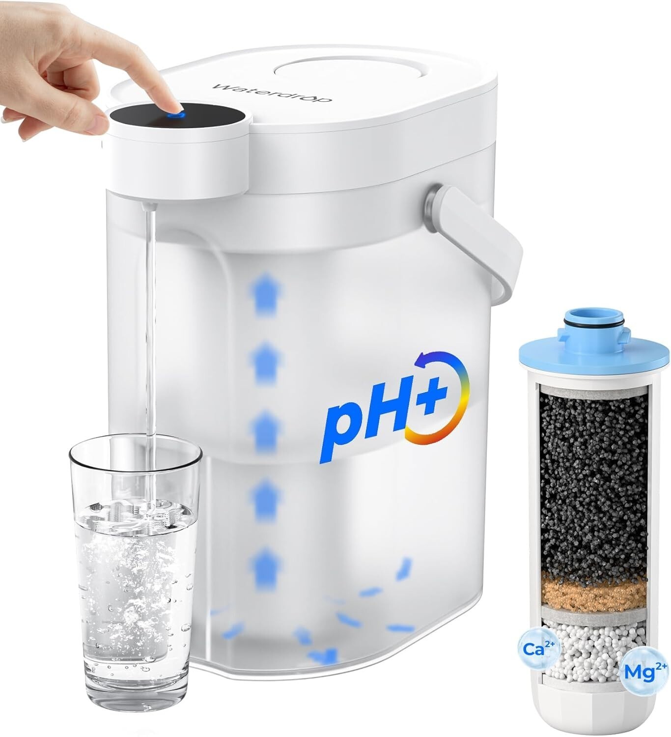 Waterdrop Alkaline Rechargeable Water Filter Dispenser,Does not Lower TDS gallery