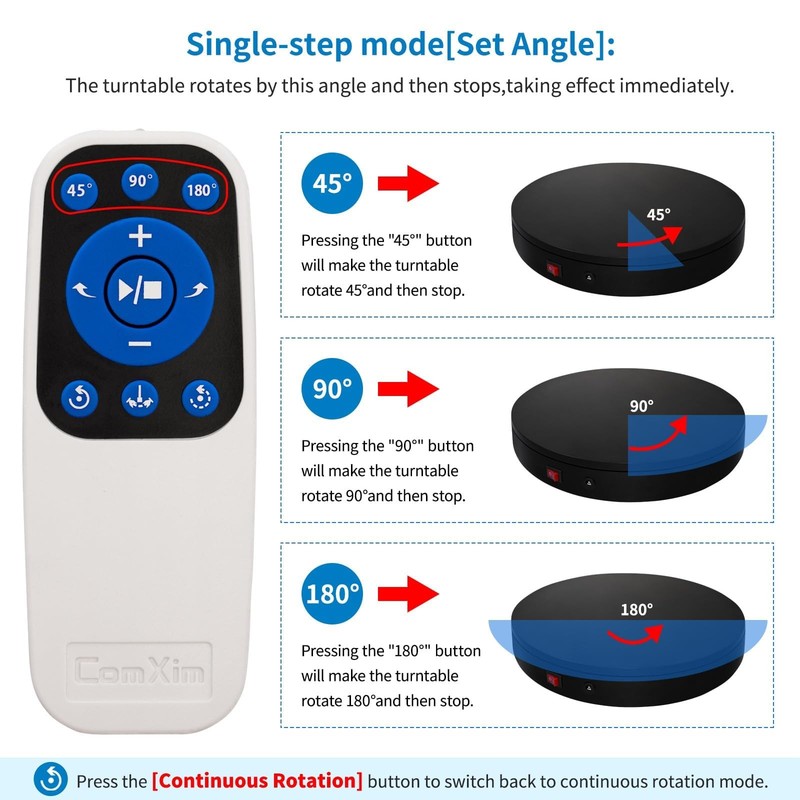 Remote Motorized Electric Turntable Rotating Display Stand Spinning Rotating gallery