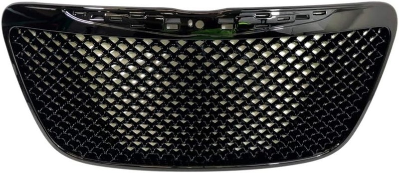 Front Grille Compatible with Chrysler 300C/300 2011-2014 Gloss Black Mesh Gri... gallery