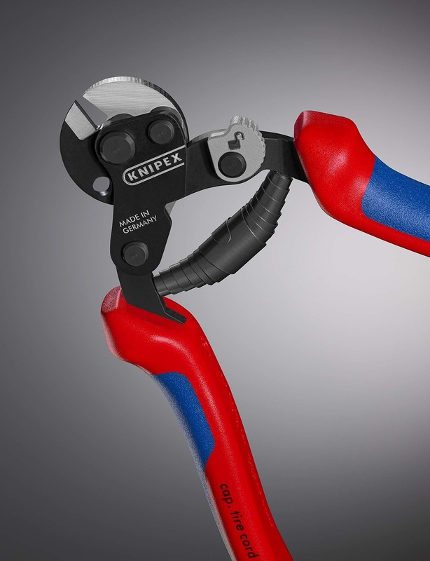 KNIPEX Tools - Wire Rope Cutters, Multi-Component (9562160), 6-Inch, w/ Lock... gallery