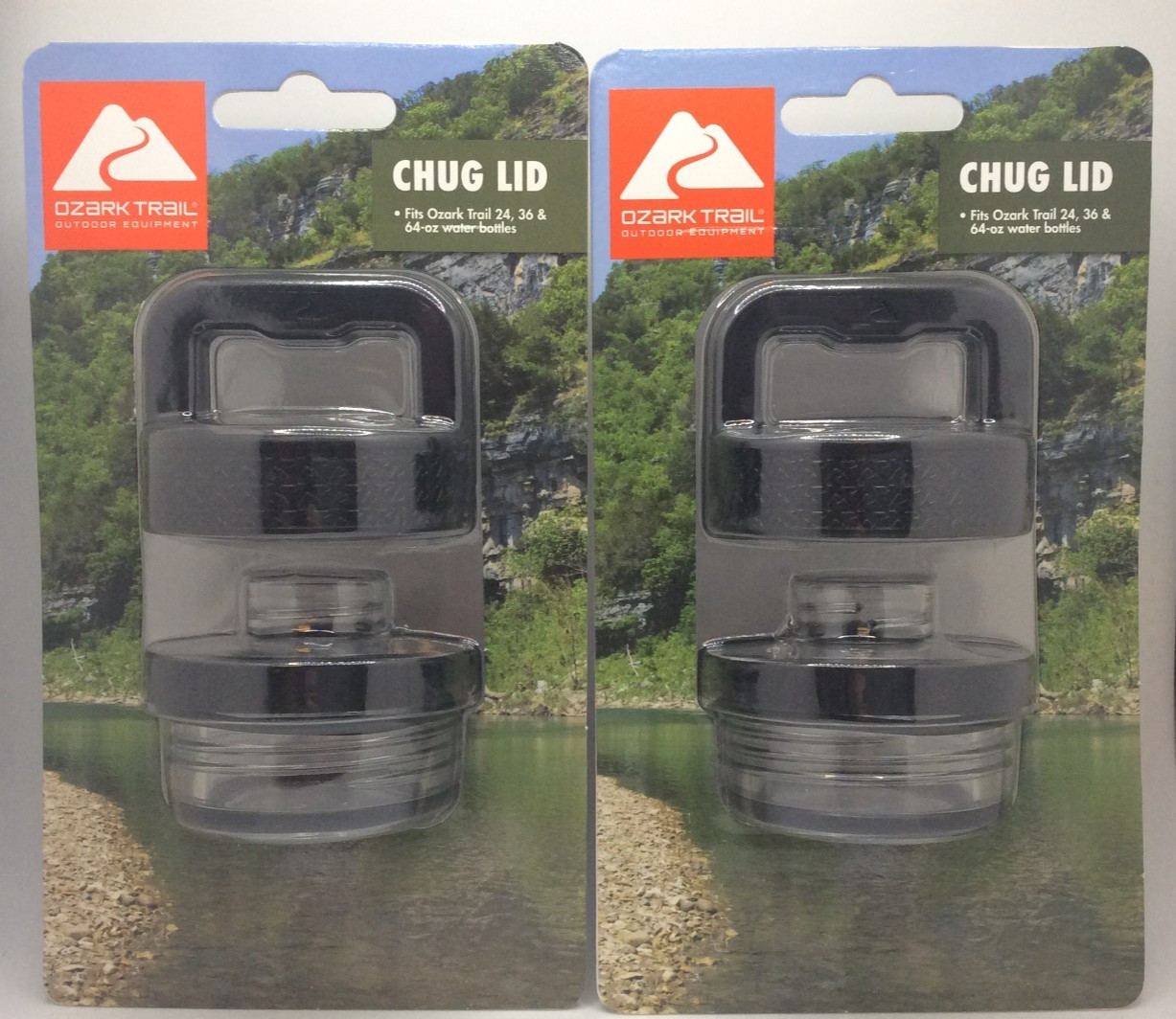 Ozark Trail Replacement Chug Lid, Fits Ozark Trail 24,36 & 64oz, PACK OF 2 gallery