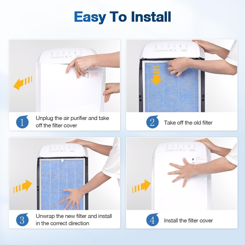 2 PACK MSA3/MSA3S True HEPA Replacement Filter Compatible with Membrane gallery