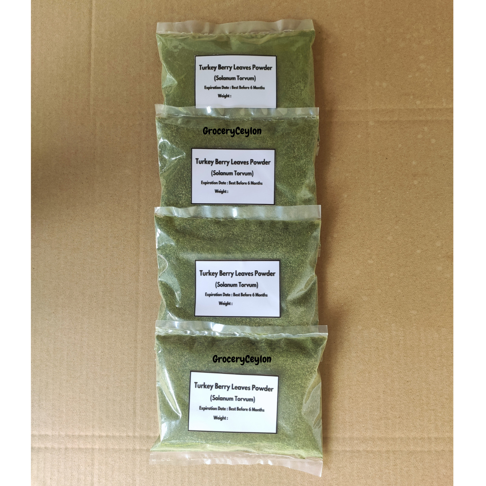 Dried Organic Turkey Berry Leaves Powder 100% Pure Solanum Torvum Leaf Powder gallery