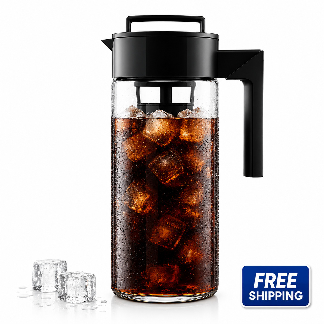 Deluxe Cold Brew Coffee Maker 32oz BPA-Free Airtight Fine Mesh Filter gallery