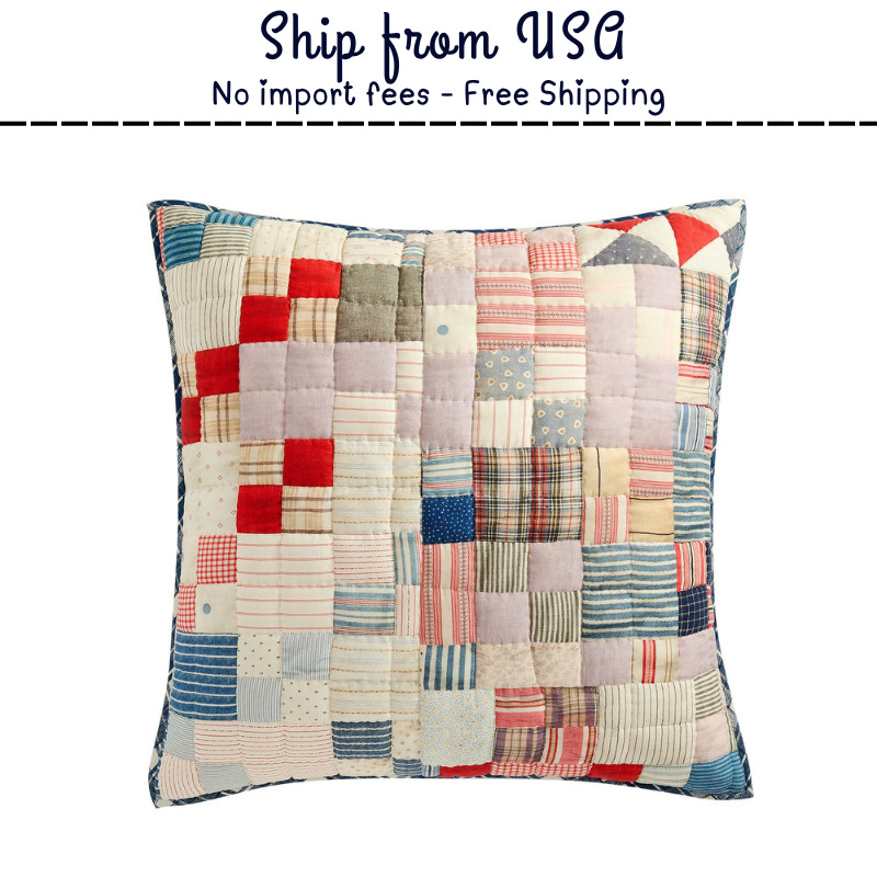 New Pottery Barn Jamie Reversible Quilted Sham Euro gallery