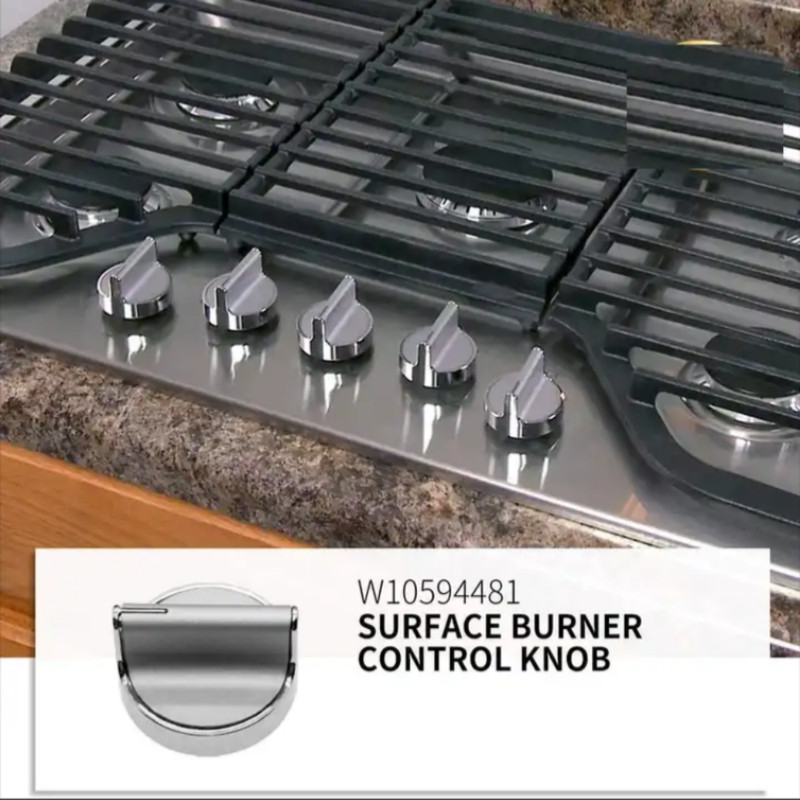 Cooktop Knobs Reinforced for Whirlpool W10594481 AP6023301 WPW10646805 Knobs gallery