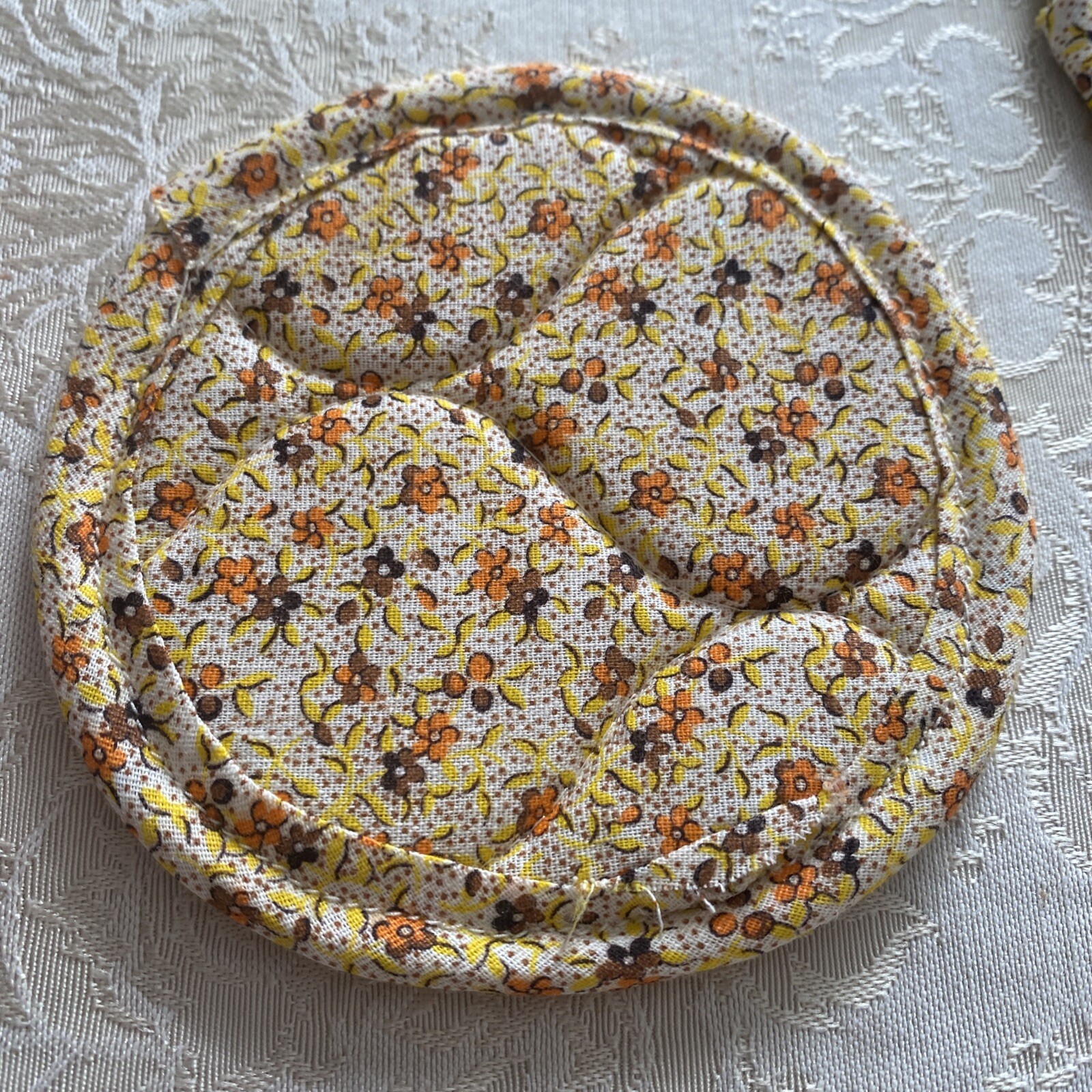 Autumn Colors 4" Quilted Coasters Brown Orange, Yellow gallery