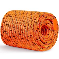 Double Braided Polyester Rope, 3/4 in x 220 ft, 24 Strands, 12700 LBS Breaking