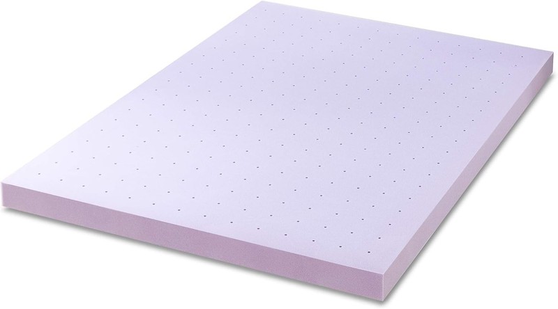 4-Inch CertiPUR Lavender Infused Memory Foam Topper - Queen Size Comfort Upgrade gallery