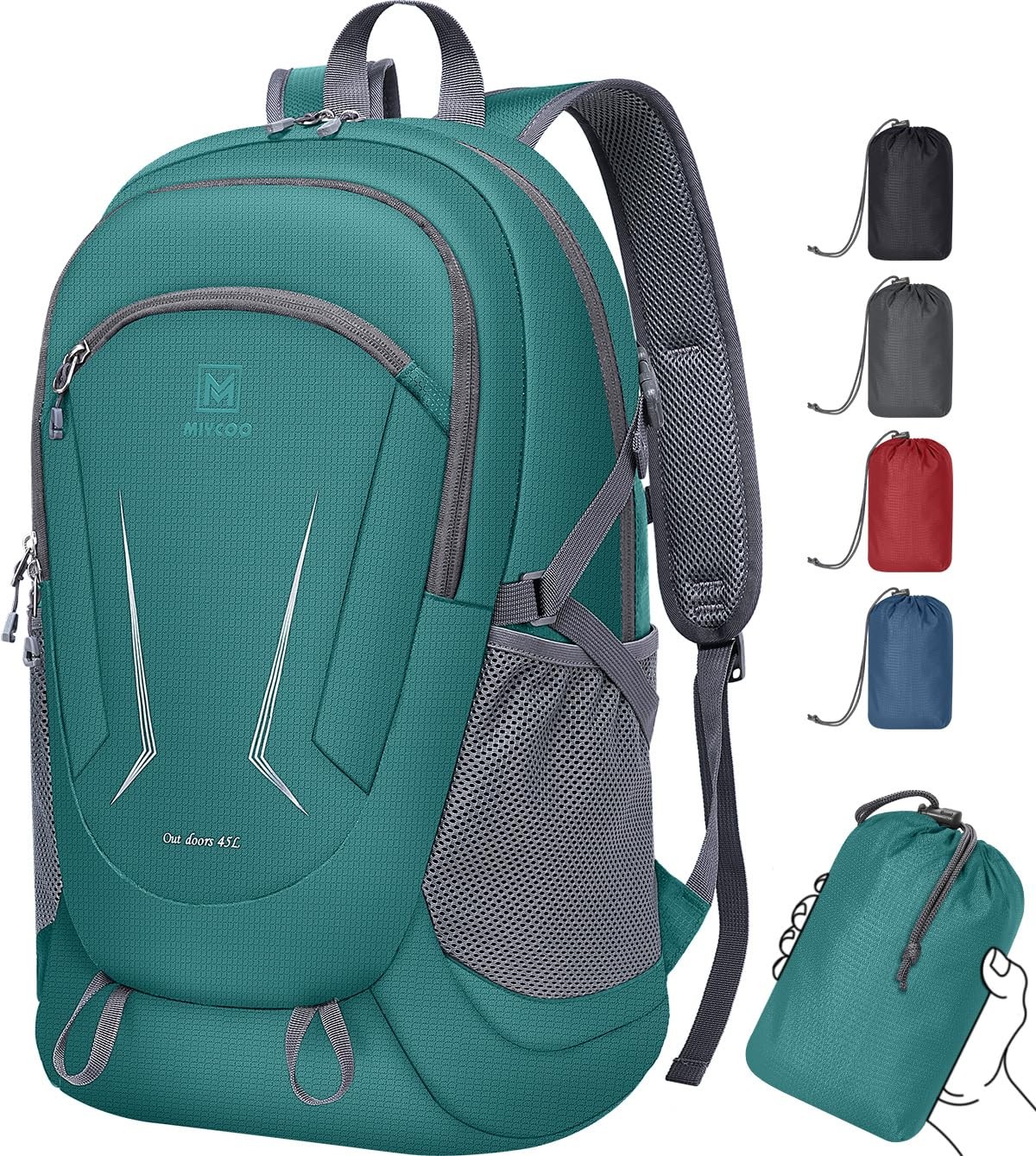 Backpack - Ultra Lightweight Packable Backpack for Travel Camping, 45L Hiking...