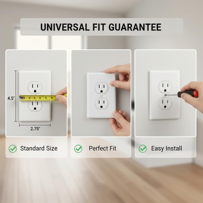 Outlet Covers Wall Plates - Electrical Outlet Covers12-pack Standard Size gallery