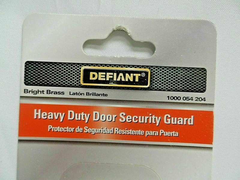 Door Security Guard Lock Bright Brass Heavy-Duty Defiant Home Improvement gallery