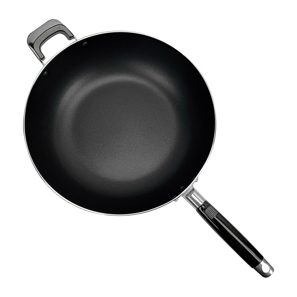 12''(30cm) Non-Stick Coating Wok Pan Side Handle Cooking Pot Cookware Kitchen gallery