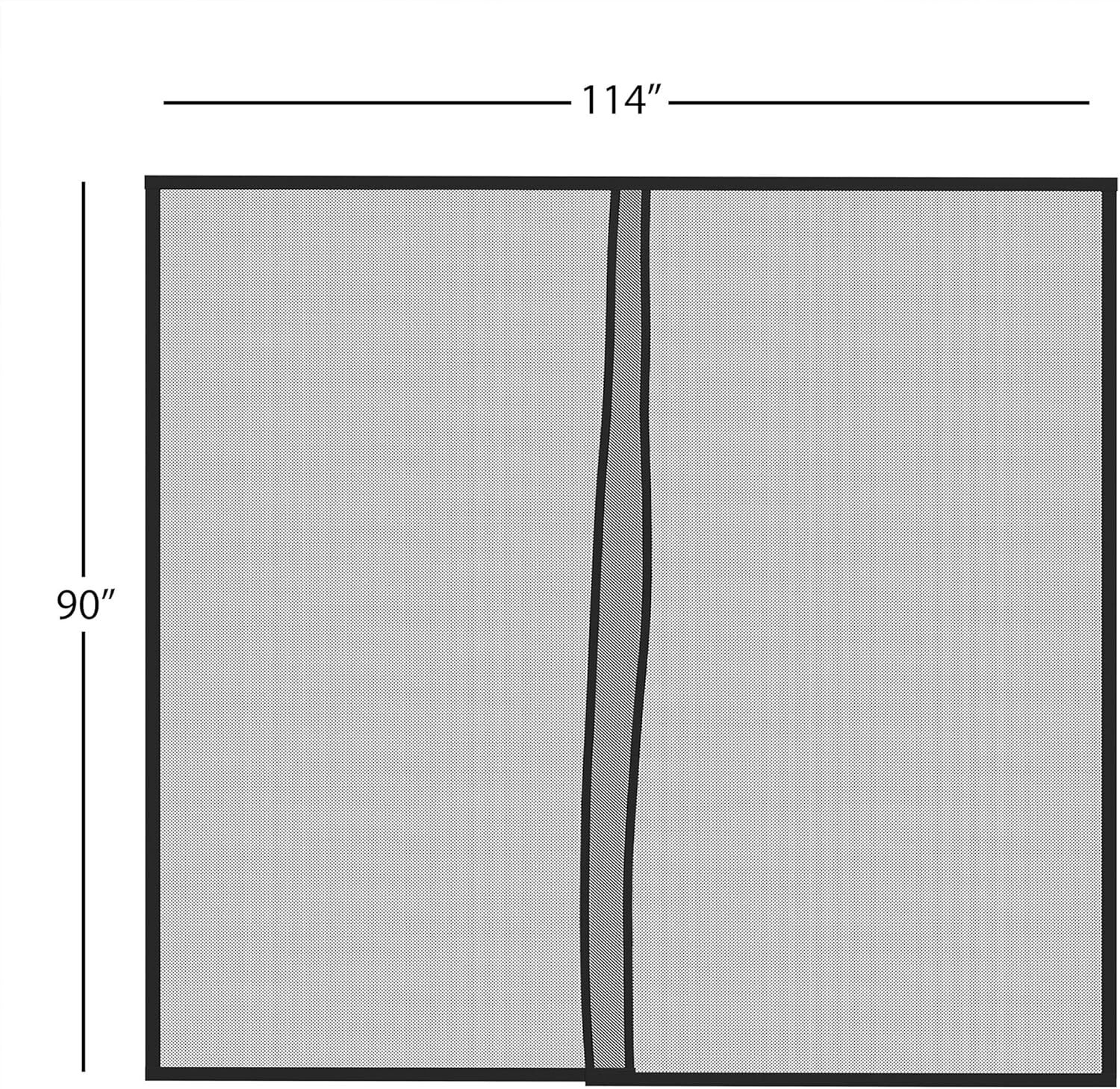Car Garage Magnetic Screen Door Heavy Duty Magnets Mesh Curtain Fits 9 X 7 FT gallery