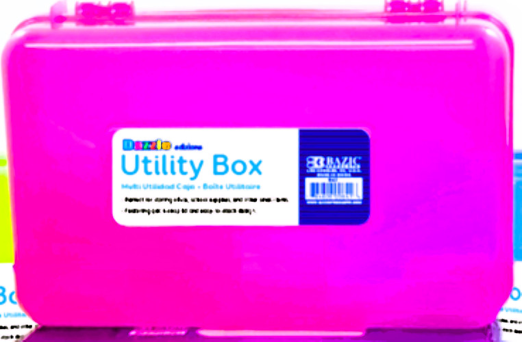BAZICS Pencil Box Case Multipurpose Utility Box - Bright Pink gallery
