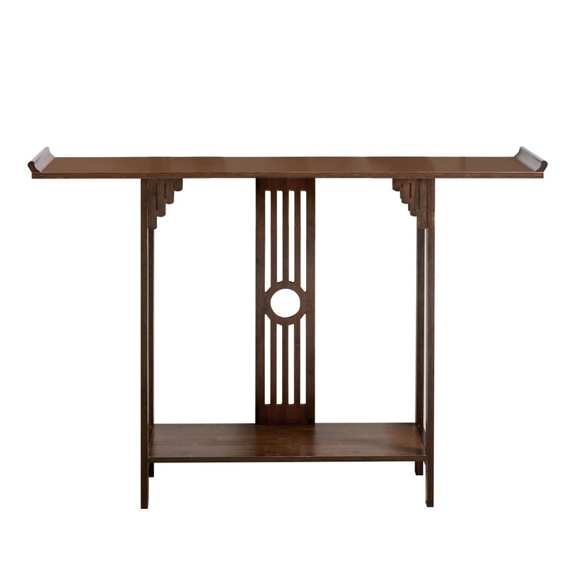 102*29*83cm Console Table Long Sofaside Table Plant Photo Display Storage gallery