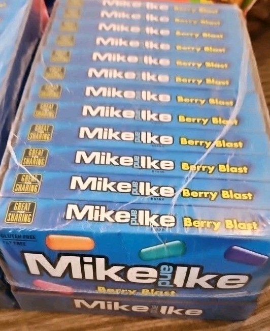 12 PACK! 4.25oz Each Mike & Ike BERRY BLAST Chewy Berry Flavored Candies Case! gallery