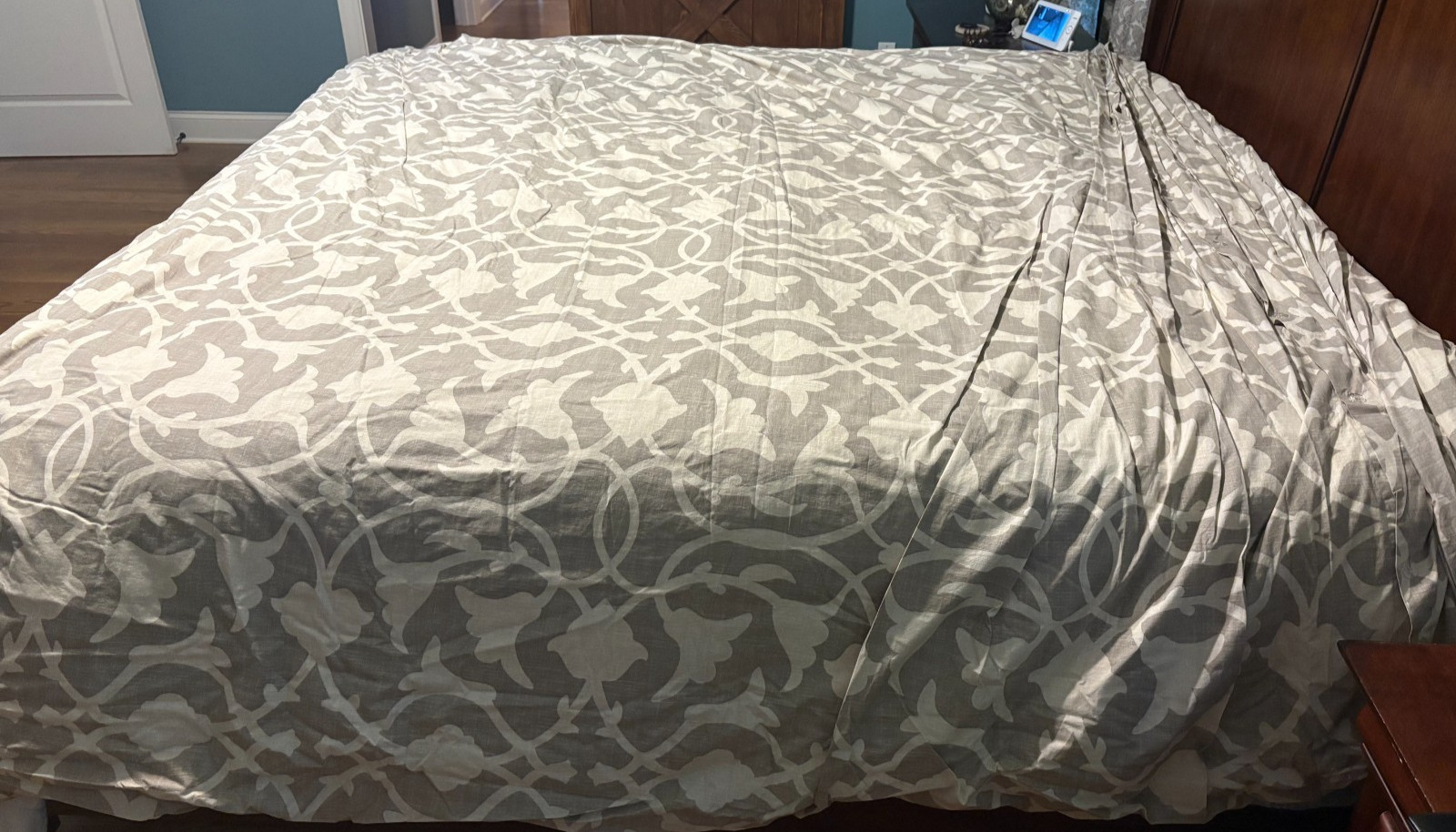 King Size Down Comforter + Decorative Duvet Cover Set – White Duck Down – Excell gallery