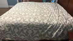King Size Down Comforter + Decorative Duvet Cover Set – White Duck Down – Excell