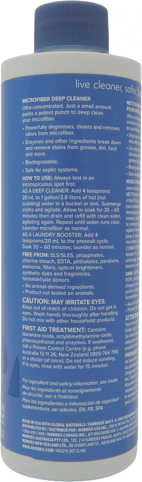 🧺 👕 Norwex Microfiber Deep Cleaner - 355 ml/12 oz - 403215 👕 🧺 gallery