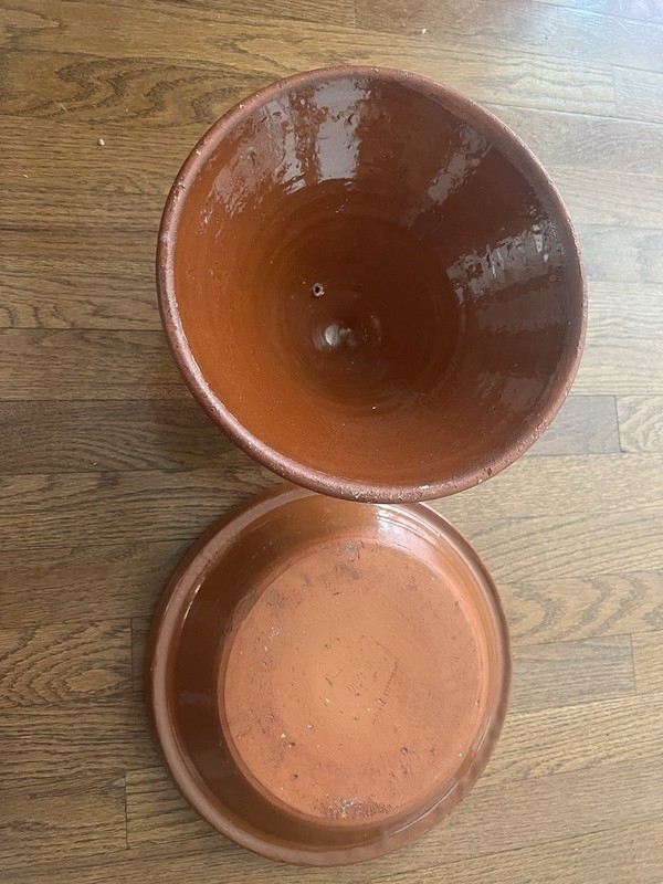Morrocan Tagine 12" Ceramic Large Hand-painted Cooking Pot gallery