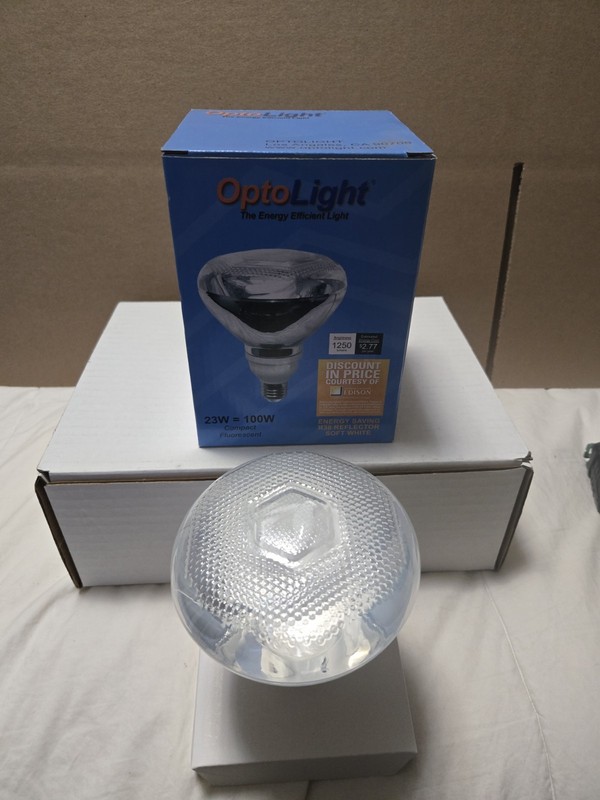 OptoLight 23W R38 Compact Fluorescent floodlight bulb Brand New gallery