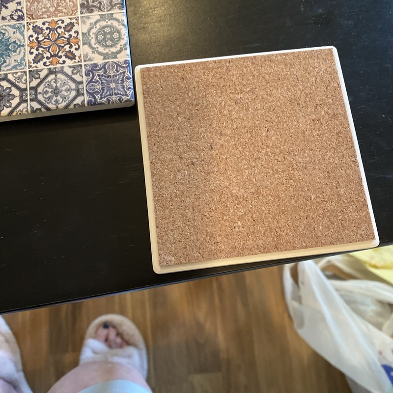 Four piece tile coaster set gallery