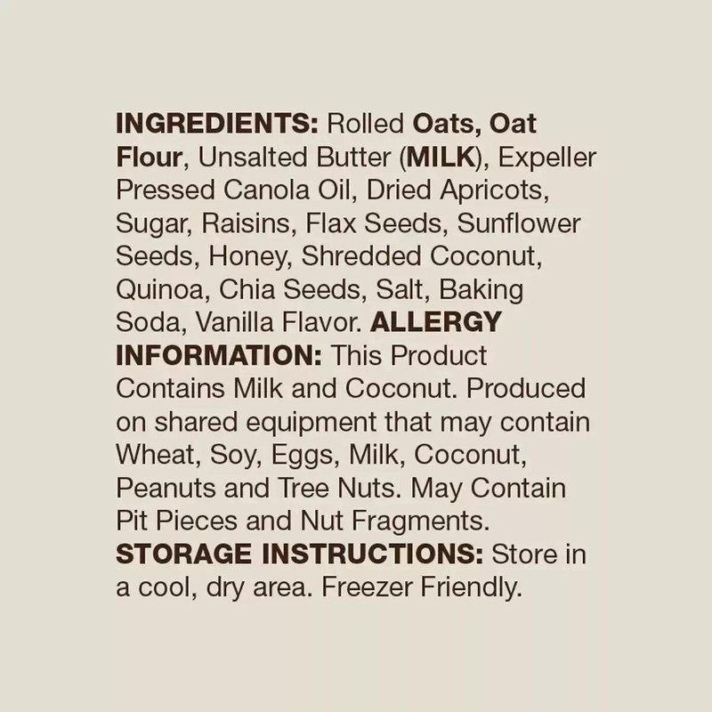 Universal Bakery Aussie Bites Rolled Oats Muffin Apricots Honey Seeds Pack 780g gallery