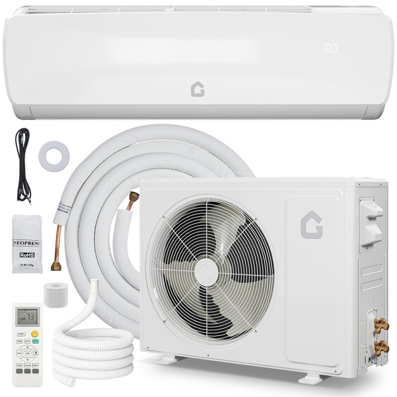 12000 BTU Mini Split AC/Heating System Air Conditioner Remote Control 19 SEER2 gallery