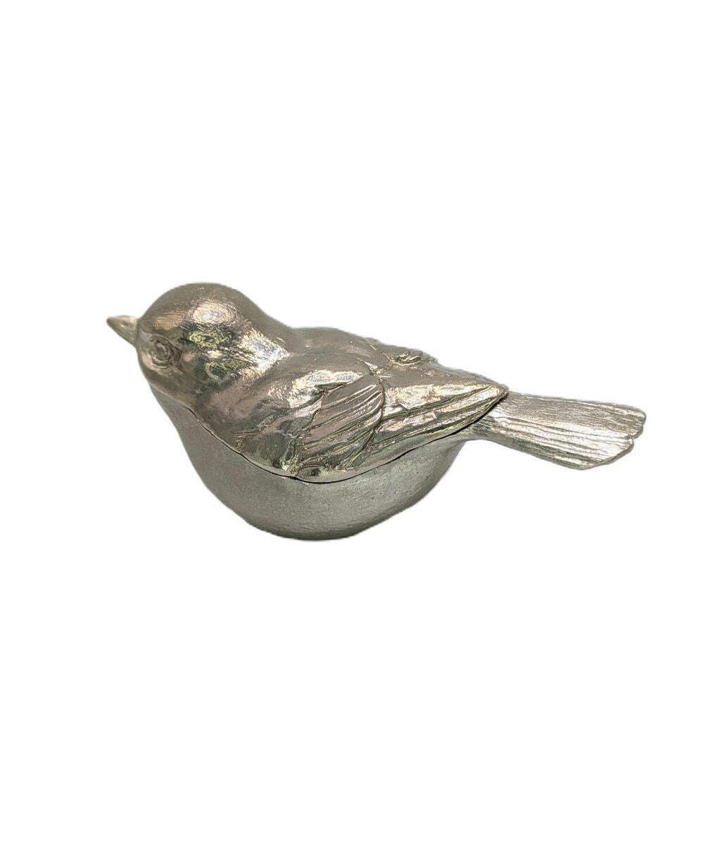 Sparrow Multifunctional Pewter Box Decor Inspired by Nature Collectible gallery