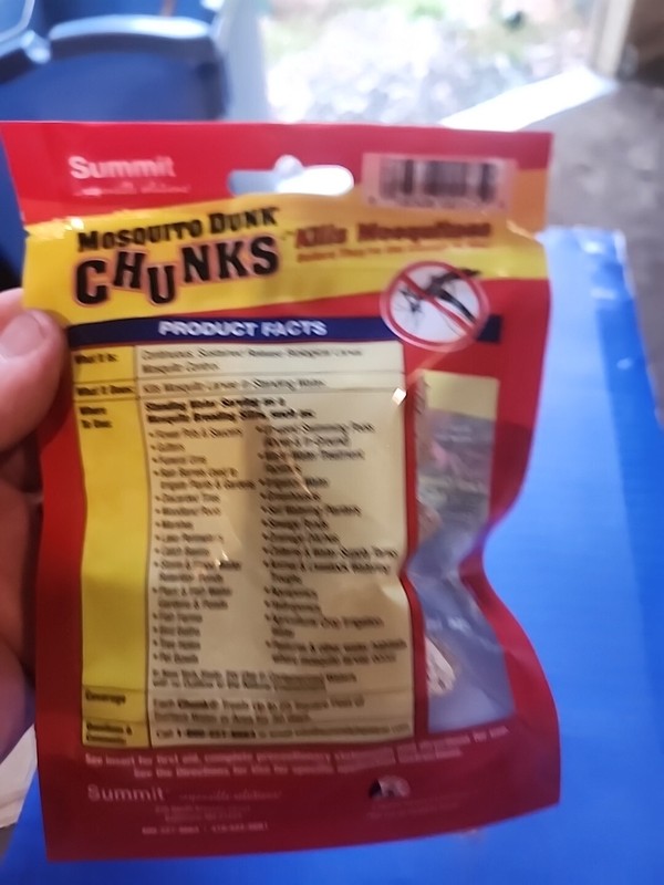 (2) Summit Mosquito Chunks 5 Count each bag Biological Mosquito Control gallery