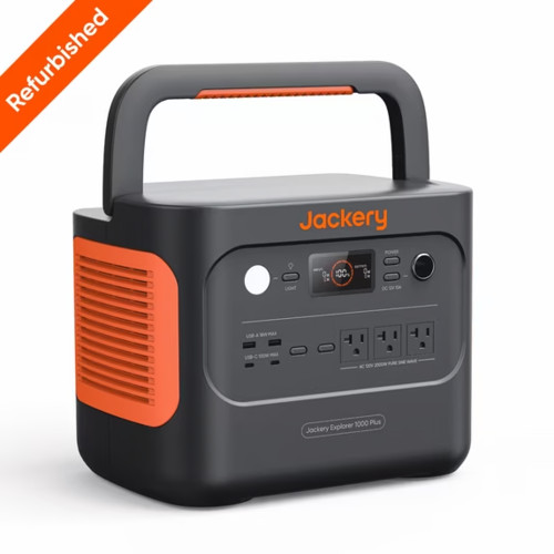 Jackery Refurbished Explorer 1000Plus Portable Power Station, 1264Wh Battery gallery