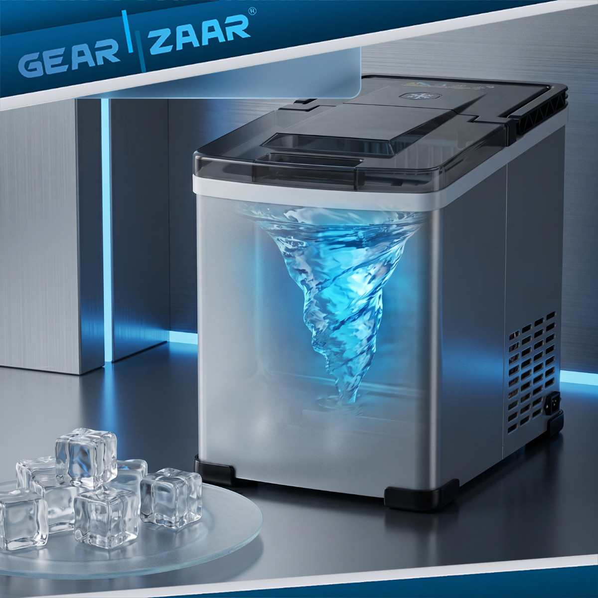 Nugget Ice Maker Alternative Countertop Nugget Ice Machine Self-Cleaning 44lb/24 gallery