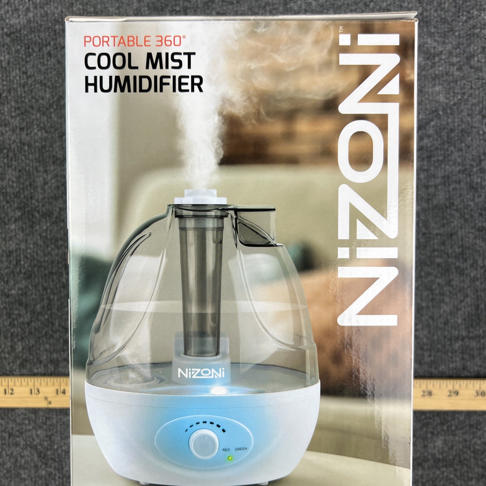 NIZONI Portable 360° Cool Mist Humidifier Filter-Free Lasts Up To 8 Hours - Time gallery