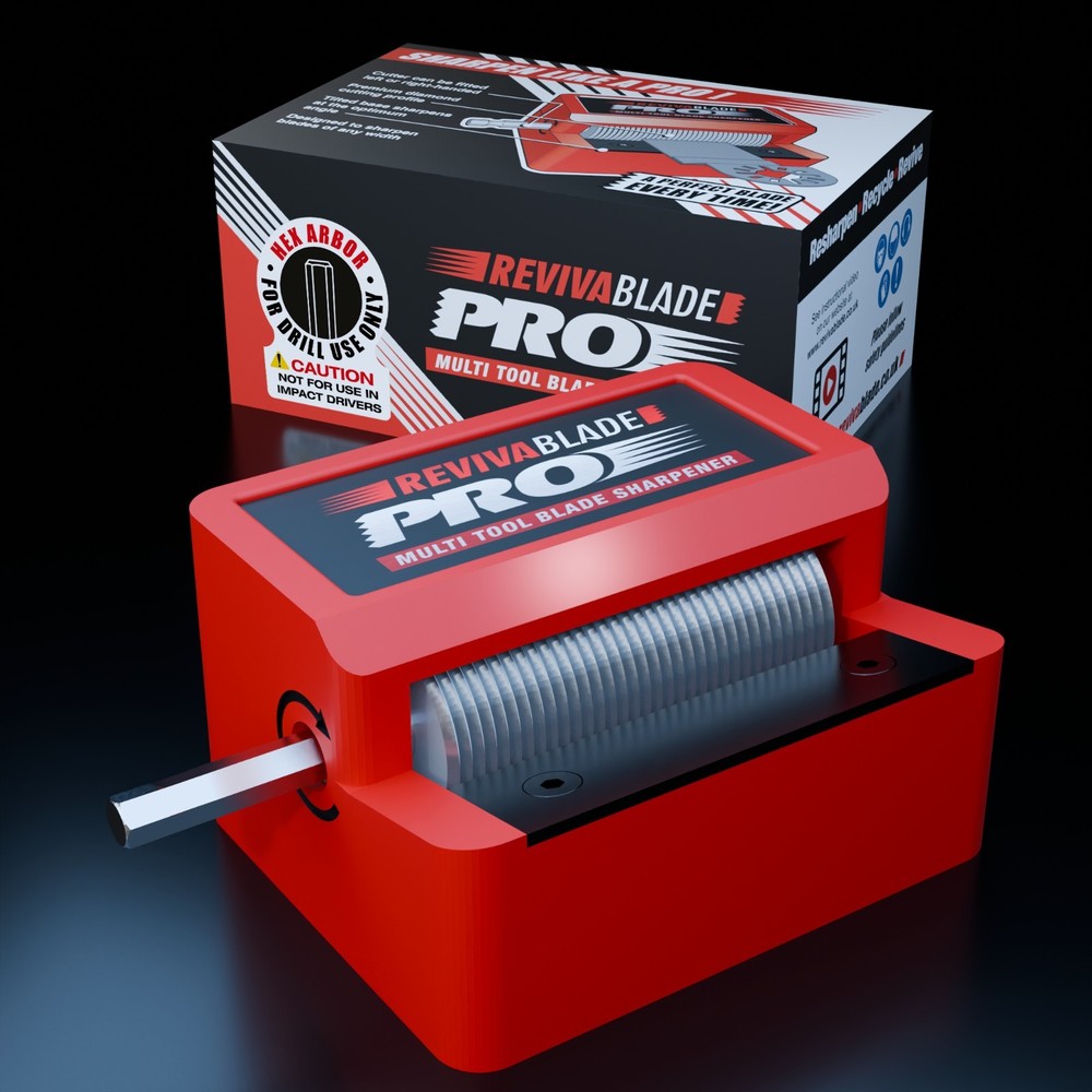 REVIVABLADE® Pro Multi-Tool Blade Sharpener – Cordless Drill Powered