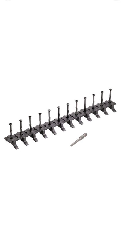 DECKMATE 360-Pack 200 sq ft. Black Collated Hidden Deck Fasteners Grooved Decks gallery