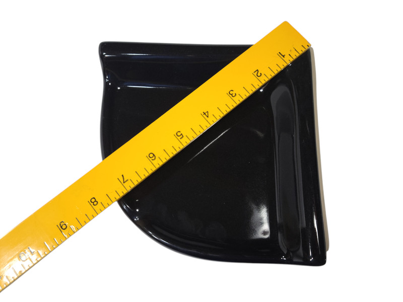 Vintage Black Ceramic Shower Tile Corner Tray Soap Dish Ledge Shampoo Holder gallery