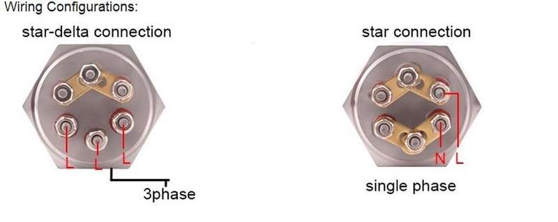 2" Electric Immersion Heater Tri-Clamp 3KW/3.75KW/4.5KW/6KW/9KW 8mm 51mm Tubular gallery
