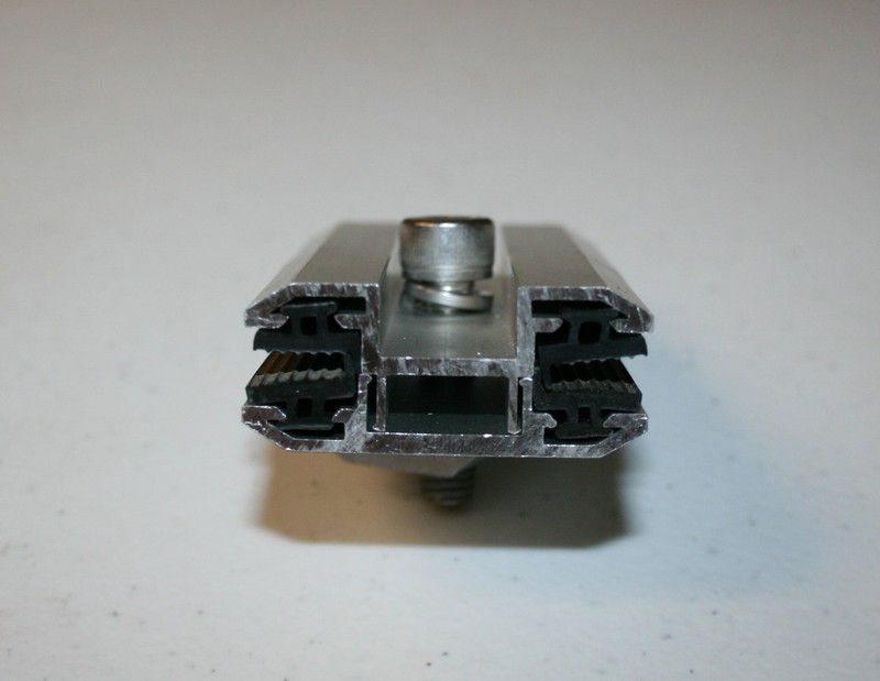 Semi Flexible Frameless Solar Panel Mounting brackets- Mid Clamp with Hardware gallery