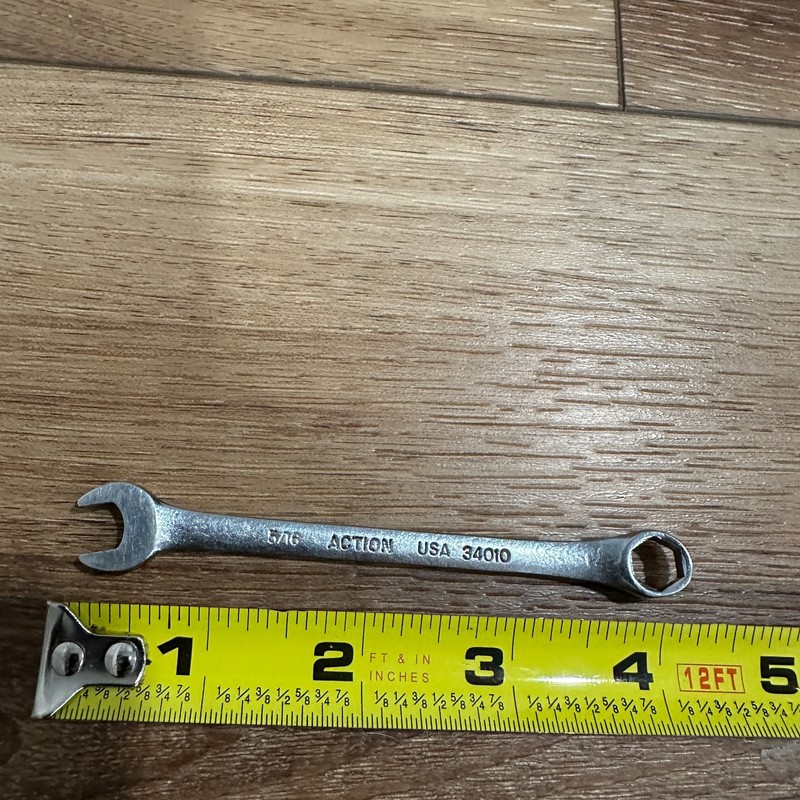 ACTION 5/16" COMBINATION WRENCH 6 point Made in USA 34010 gallery