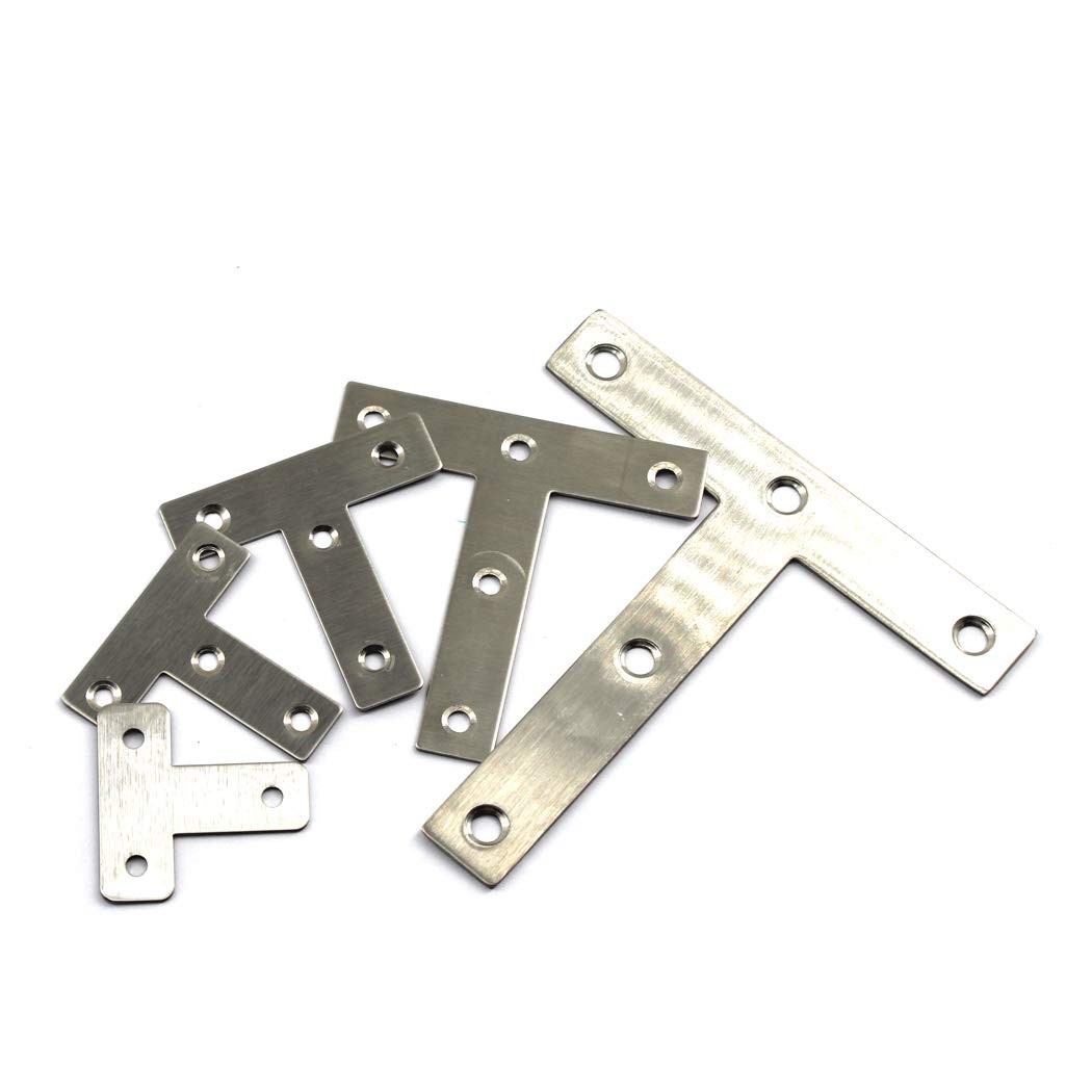 T Shape Brace Brackets 30 PCS 50x50mm Stainless Steel Angle Connectors gallery