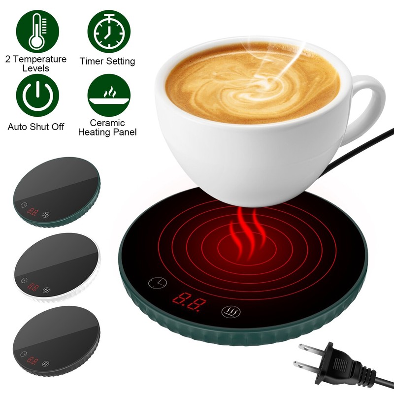 Electric Coffee & Tea Warmer Pad – Quick Heating for Mugs Keeps Drinks Warm gallery
